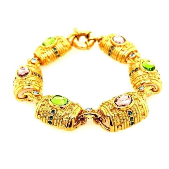 Gold Colored Stone Bracelet  - Picture 3 of 8